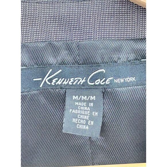 Kenneth Cole‎ Waistcoat Suit Vest Black White Men Size Medium - Picture 3 of 10